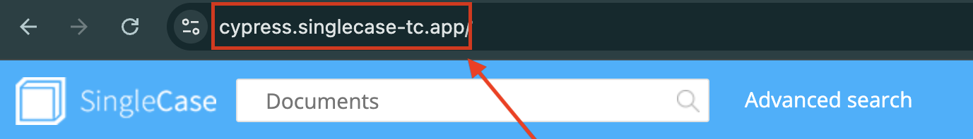 Your workspace URL is in the browser address bar